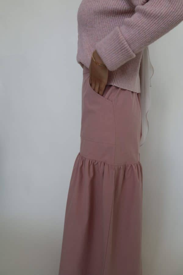 Sandy Plain Skirt in Ash Rose - Image 2