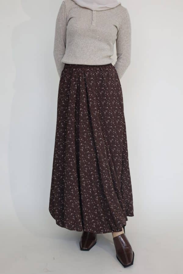 Bubble Skirt in Floral Chocolate