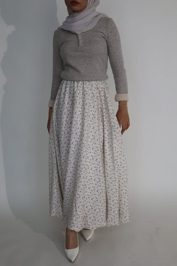 Bubble Skirt in Floral Yellow