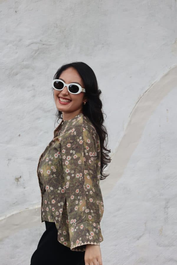 Melissa Blouse In Beige - Image 2