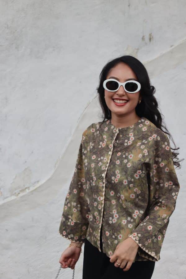 Melissa Blouse In Beige - Image 3