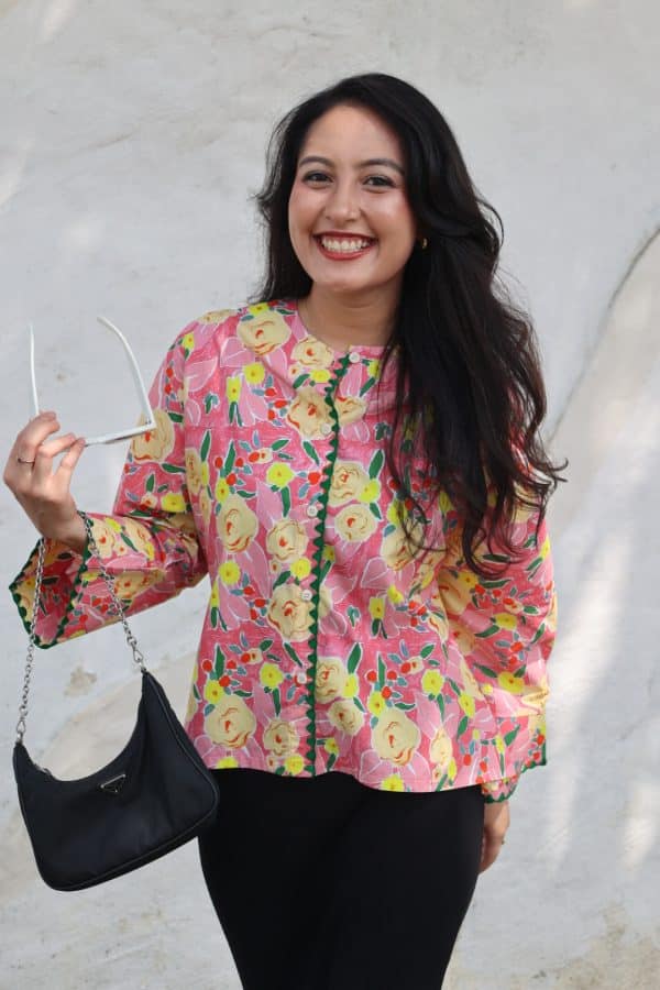 Melissa Blouse In Emerald