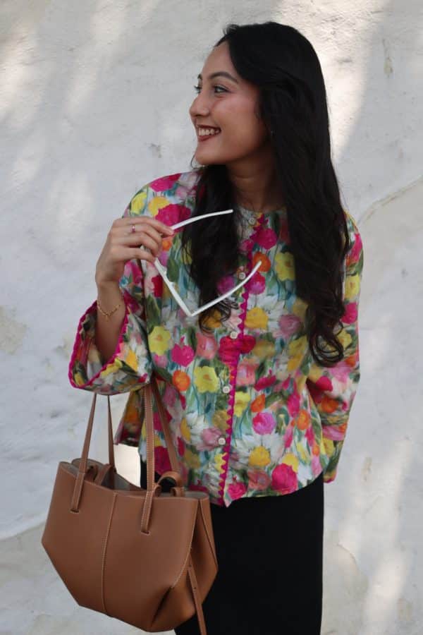 Melissa Blouse In Fushcia - Image 3