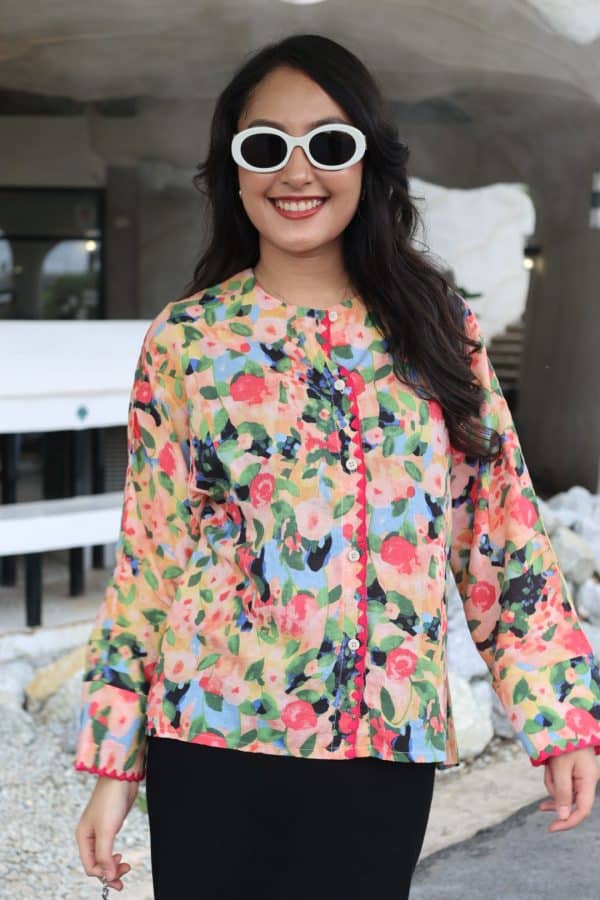 Melissa Blouse In Strawberry - Image 2