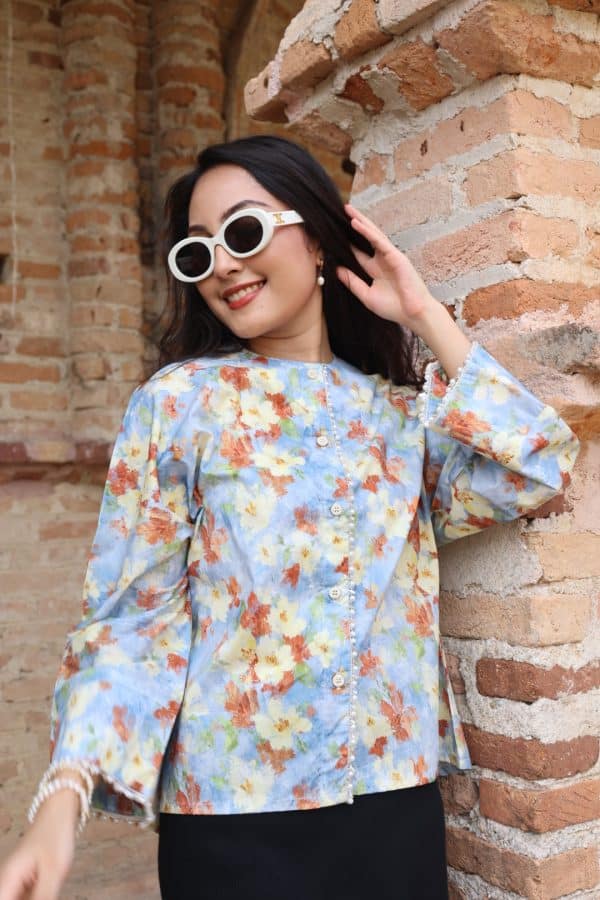 Melissa Blouse In Bleuette