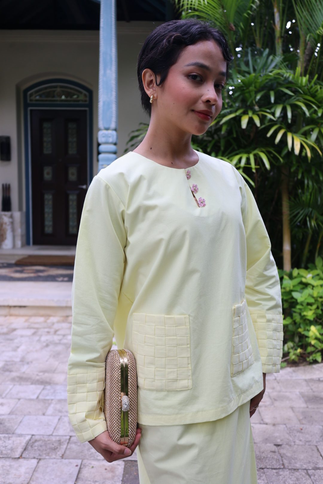 Kurung Imani In Soft Yellow - Image 3