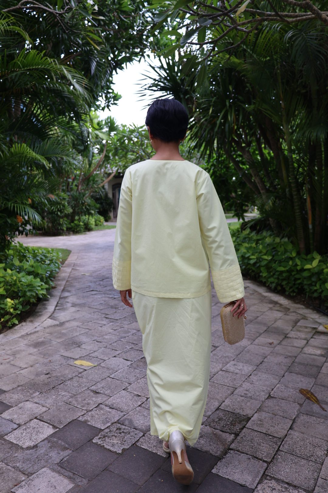 Kurung Imani In Soft Yellow - Image 4