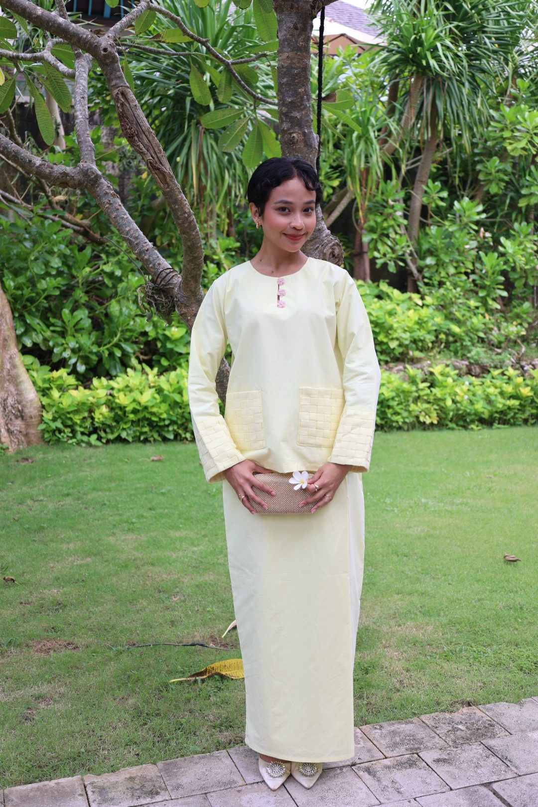 Kurung Imani In Soft Yellow - Image 2